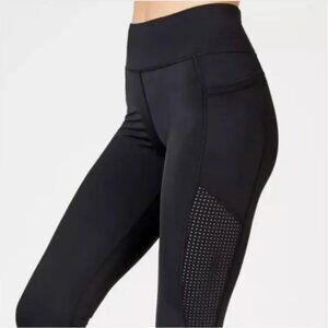 Sweaty Betty The Zero Gravity Black Leggings Medium 20"
